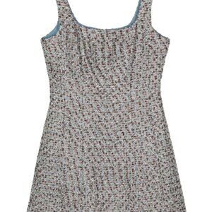 Veronica Beard Delphine Blue and Black Tweed Mini Dress